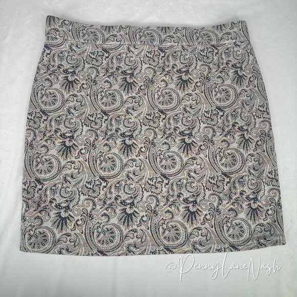 Free People Seasons In Paisley Mini Skirt Size Large - Picture 9 of 10